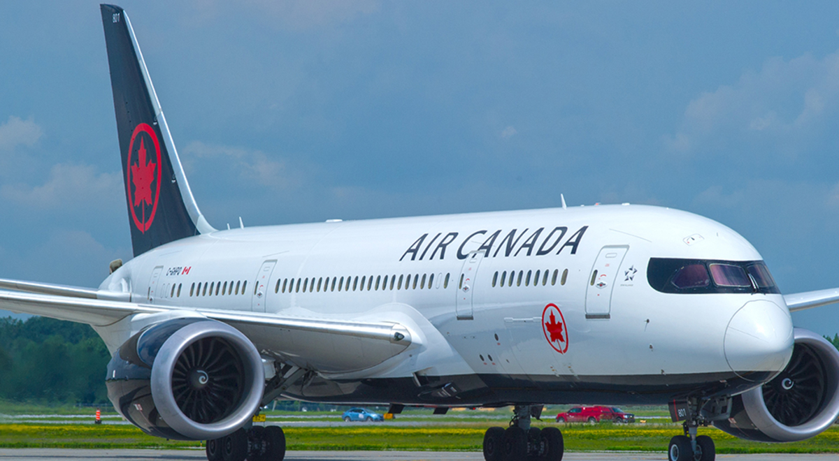 Air Canada Boeing 787-8 Dreamliner aircraft on runway