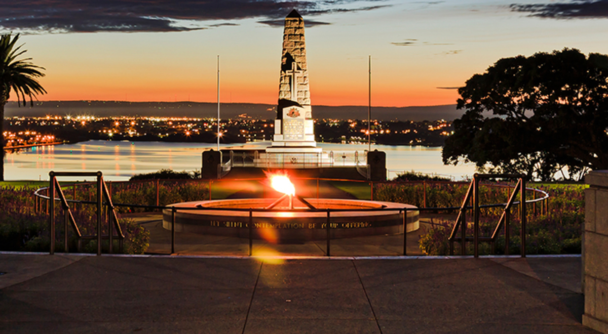 King's Park view during sunset