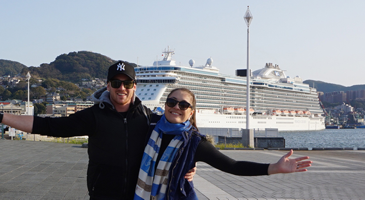 Majestic Princess cruise ship in dock