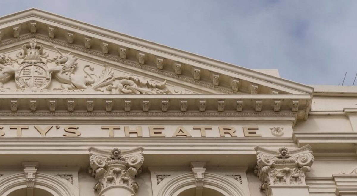 a stunning old stone architecture of His Majesty's theatre