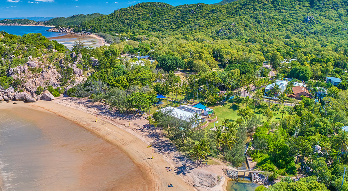 Ariel view of the coast
