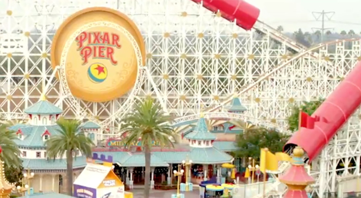 Roller Coaster in Disney Adventure Park, California 
