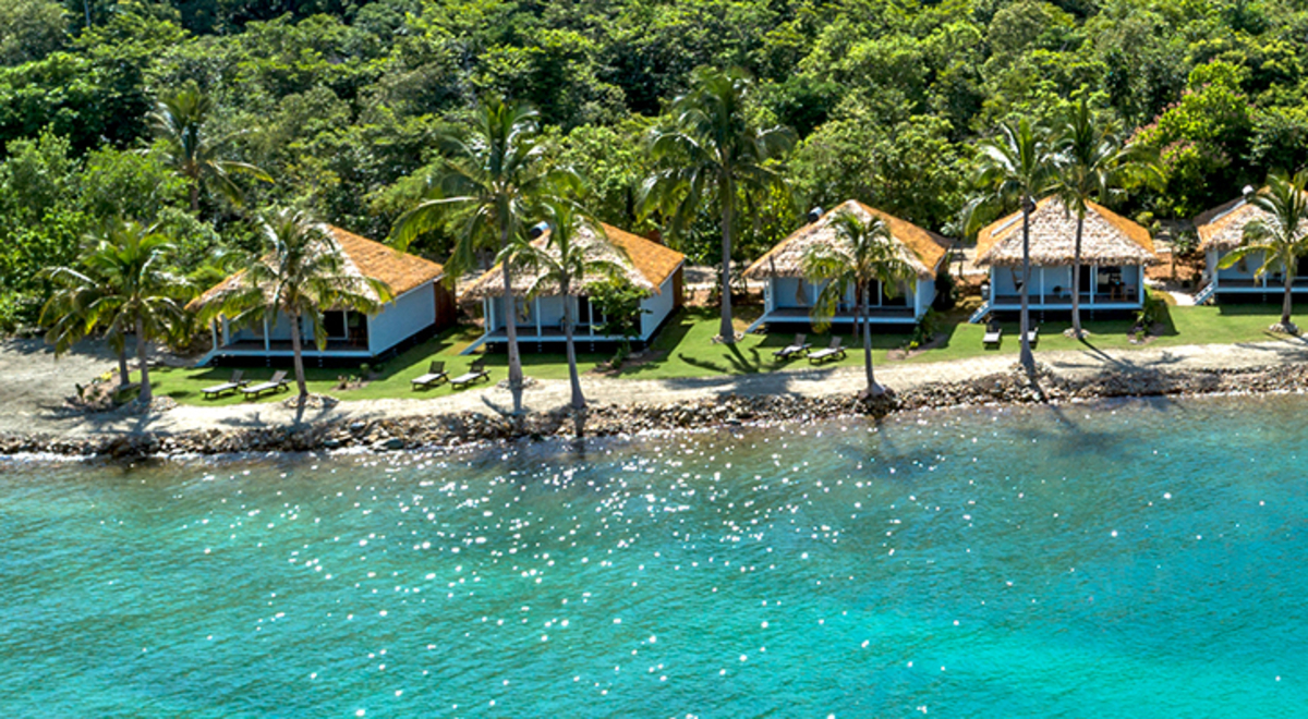 Aerial view of the  elysian eco retreat, Whitsunday's