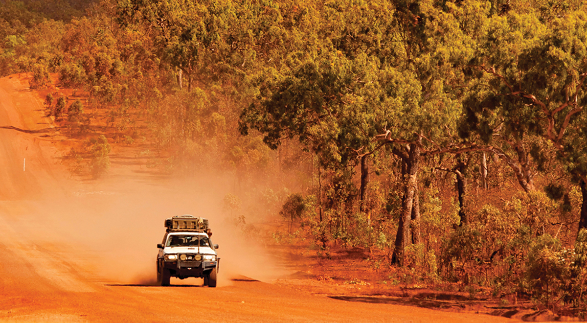 the red inland roads on far north queensland