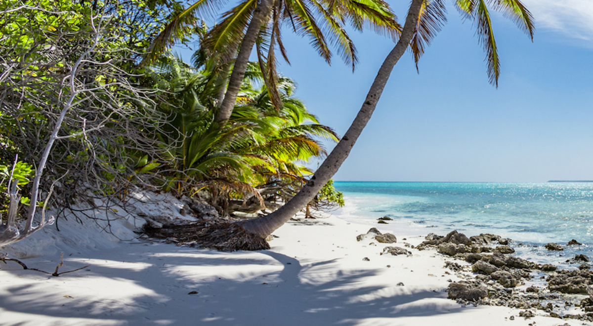 the shore of cocos Islands, WA Australia