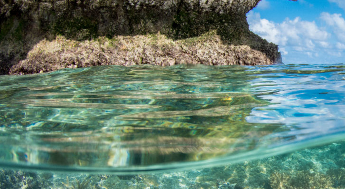 Crystal clear water