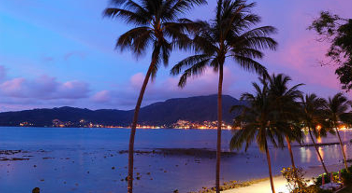 Sunset in Patong Beach  