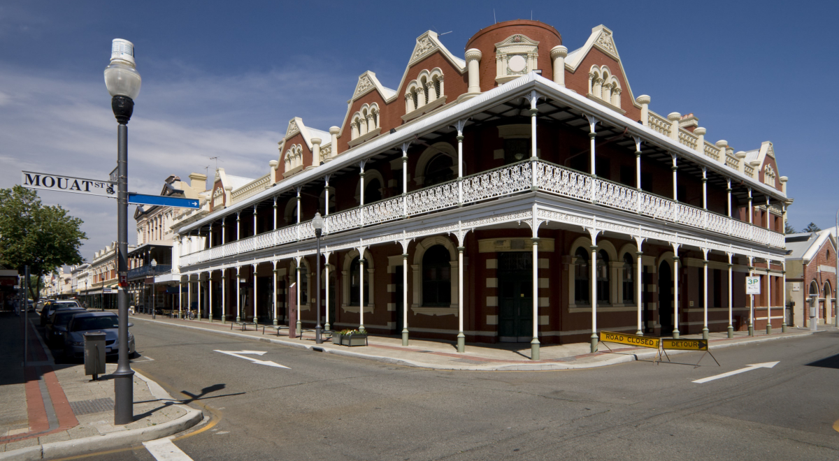 large Australian Pub on the corner of two roads