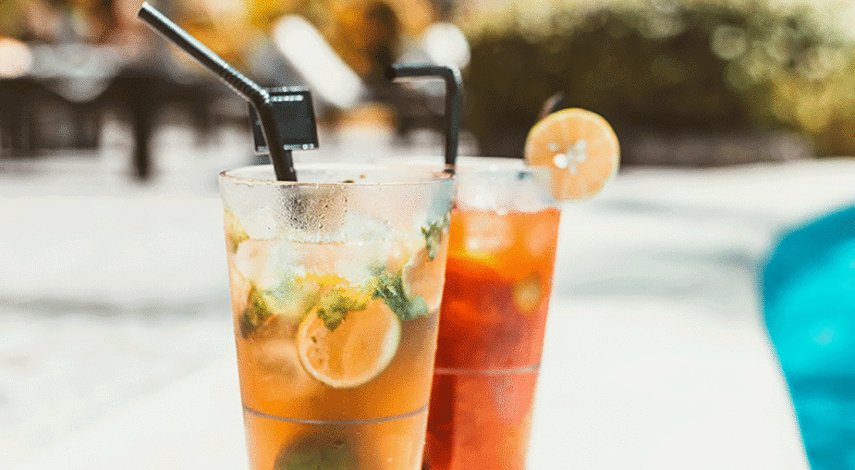 Cocktails by the pool