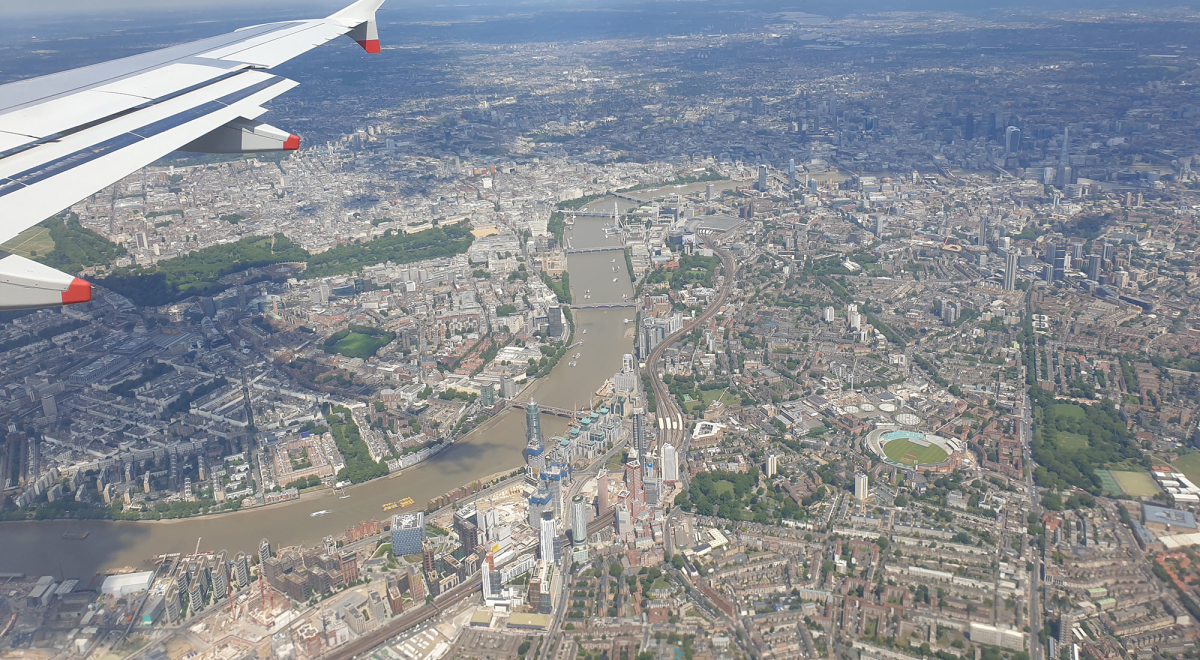 London from the air (image: Alex Cronin)