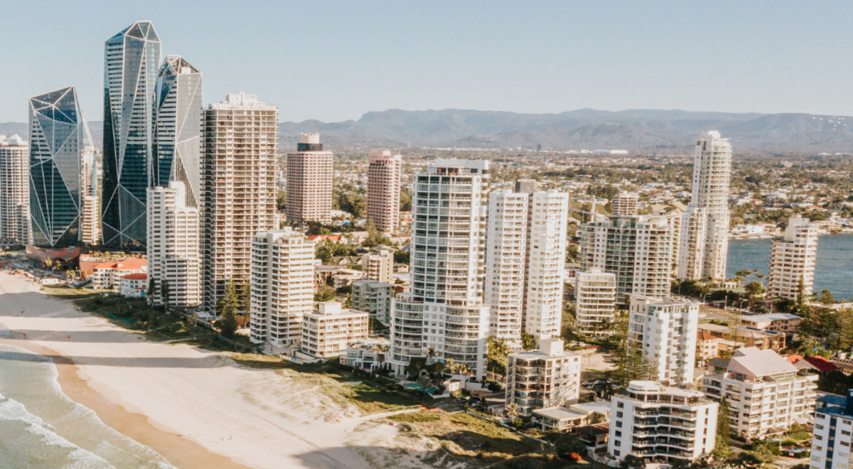 View of the Gold Coast from up high