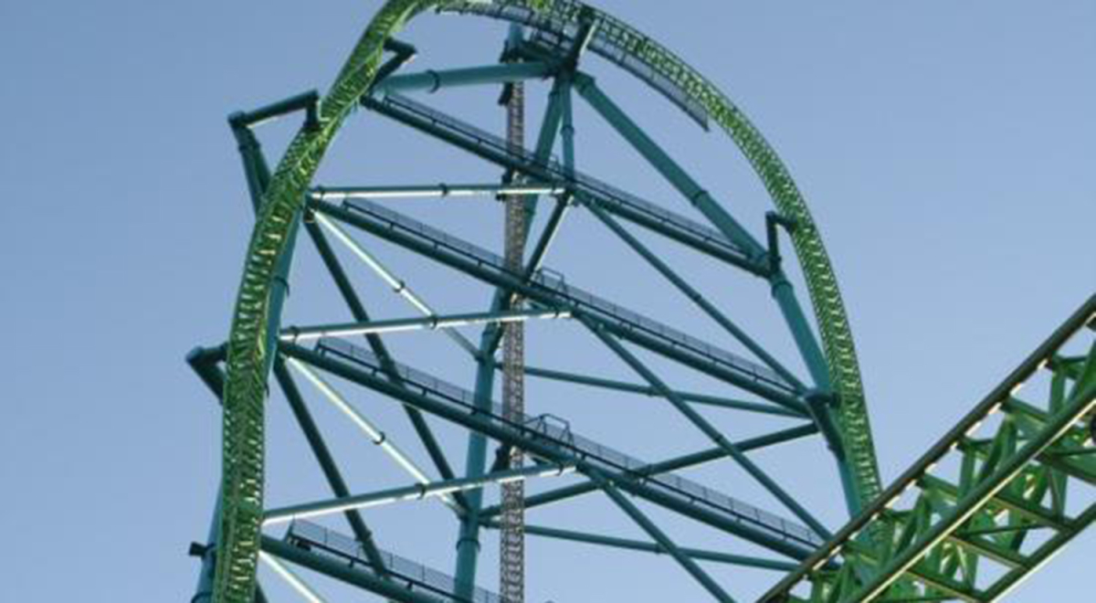 Six Flags roller coaster