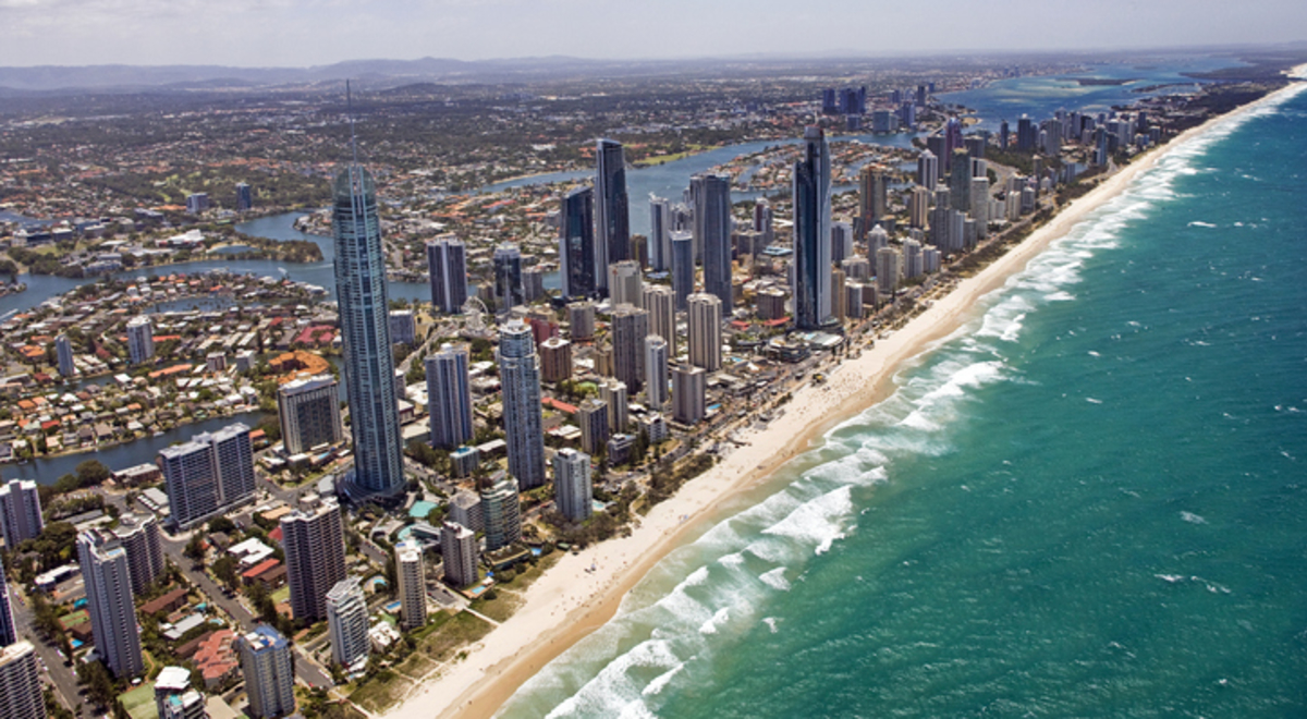 Aerial view of Surfer's Paradise
