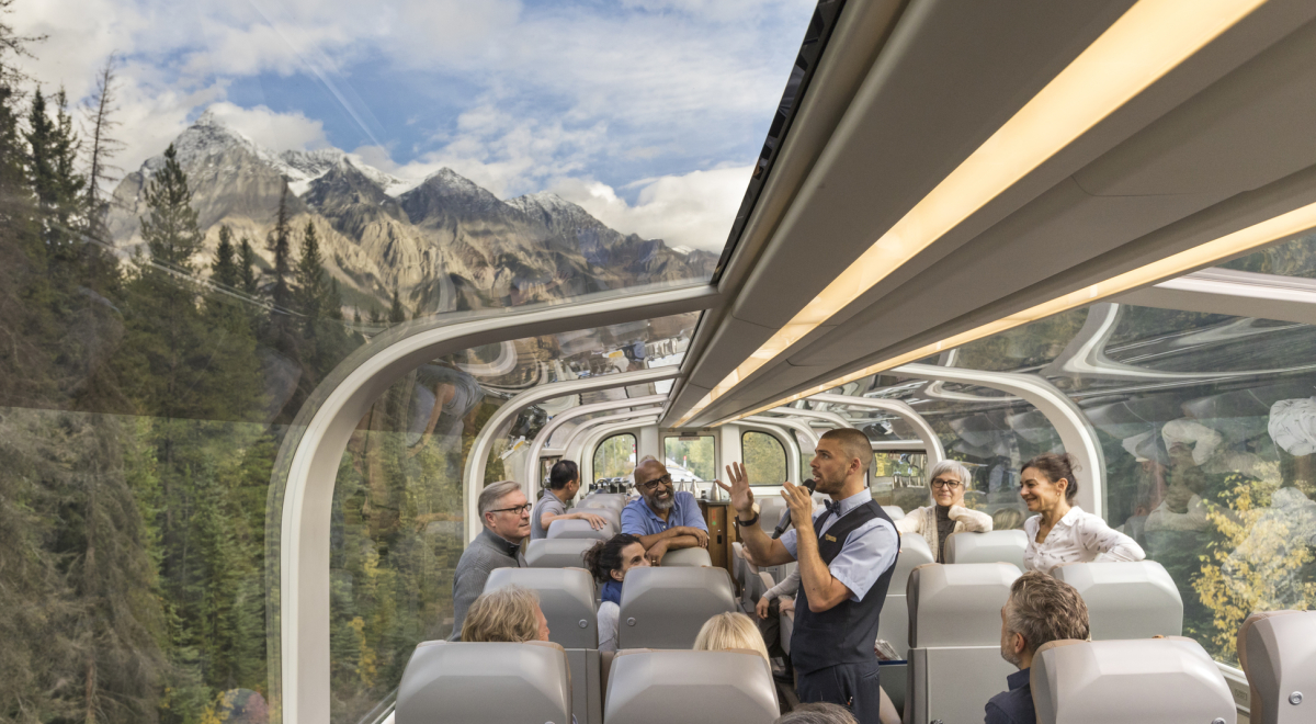 Rocky Mountaineer train in Canada
