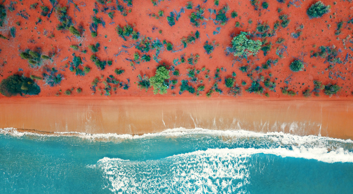 Western Australia beach aerial