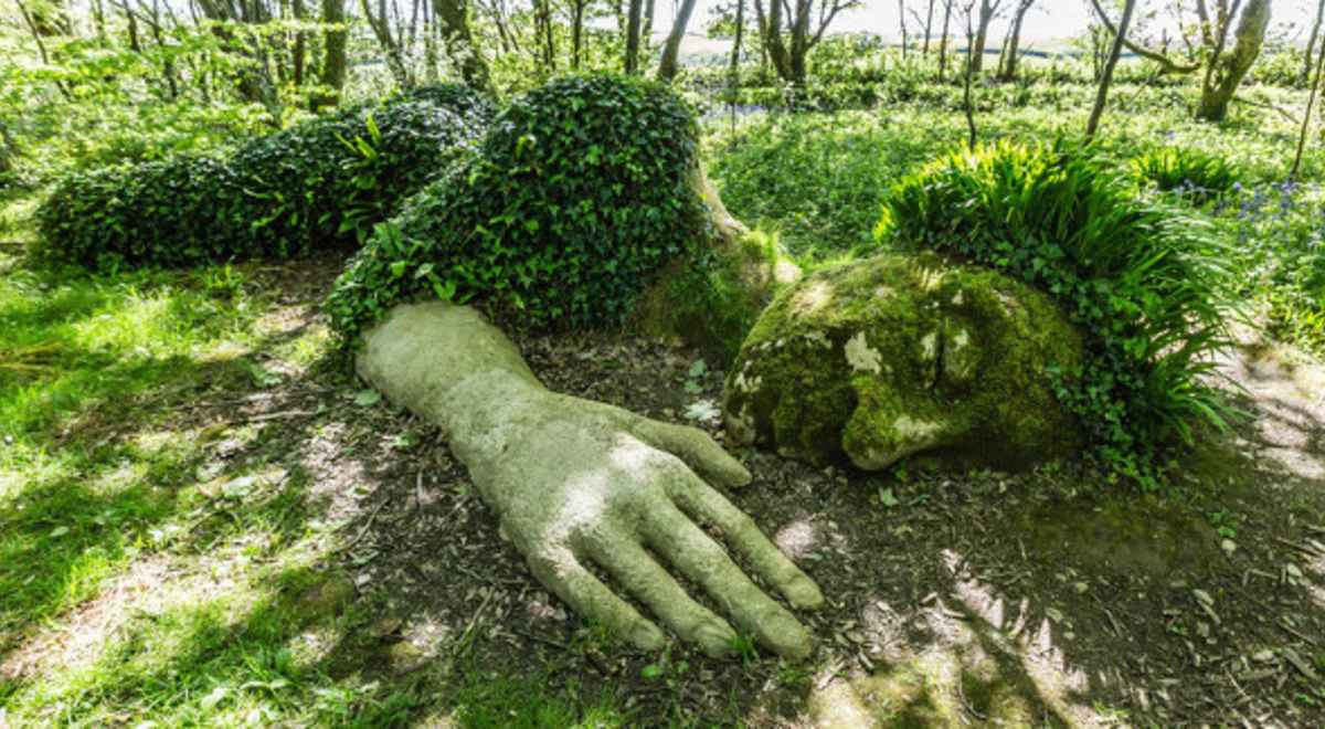 The Lost Gardens Heligan's impressive Mud Maid sculpture