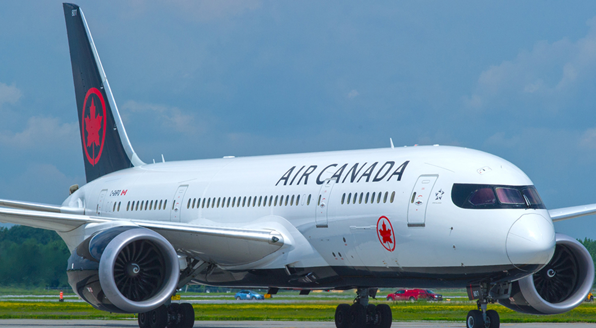 Air Canada Boeing 787-8 Dreamliner aircraft on runway