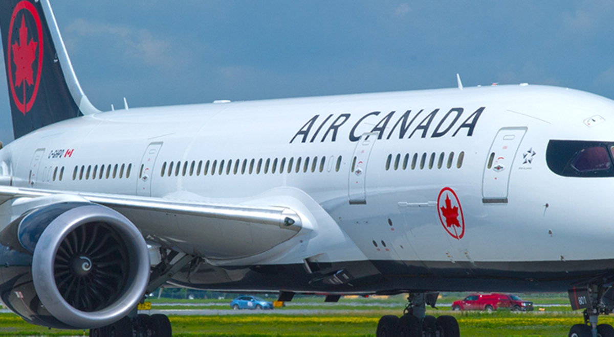 Air Canada Boeing 787-8 Dreamliner aircraft on runway