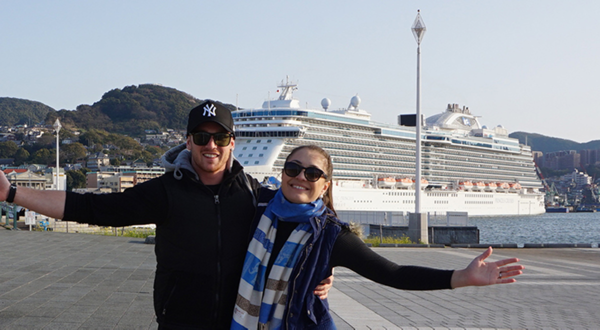 Majestic Princess cruise ship in dock