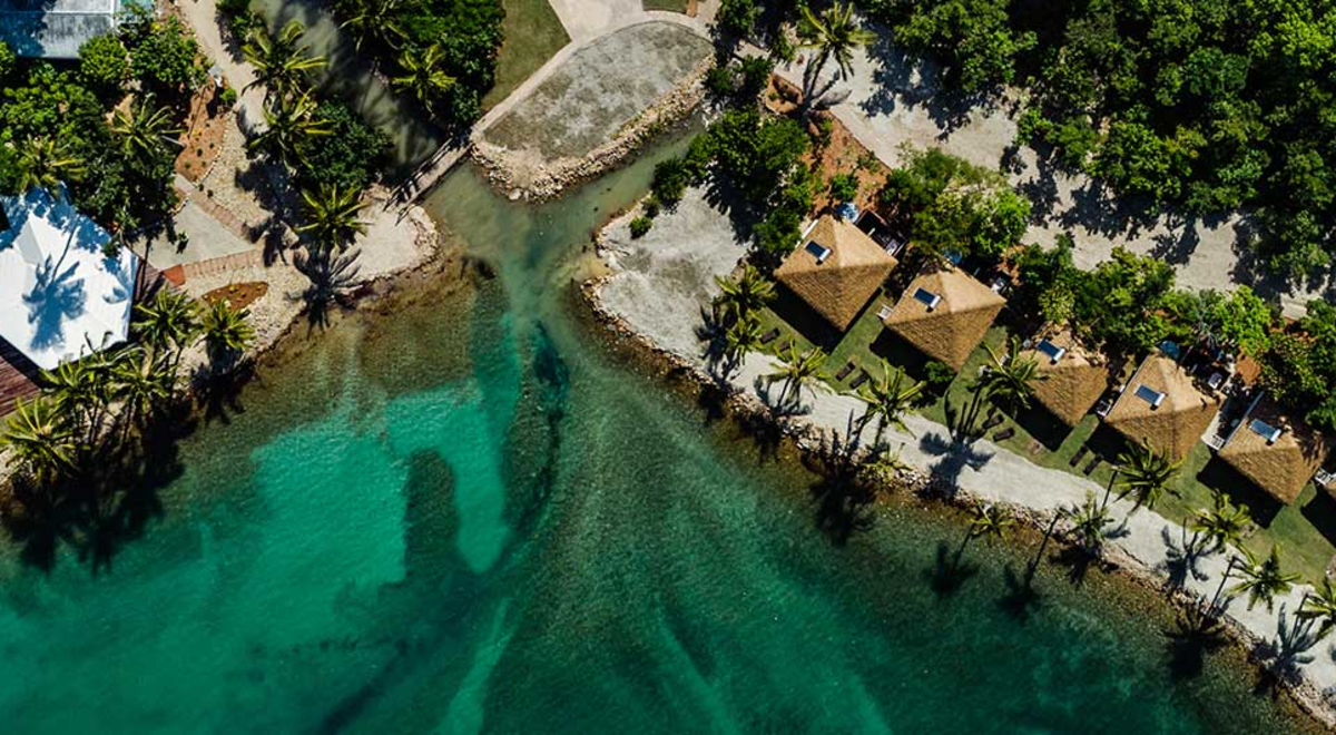 Aerial view of the Elysium resort