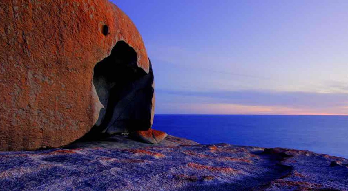 A rare sight of the ocean and its ruins