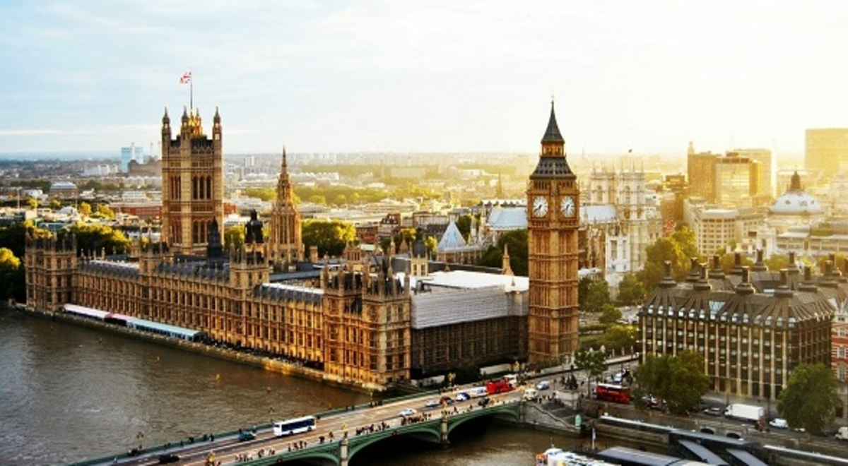 Big Ben and Westminster Bridge view 
