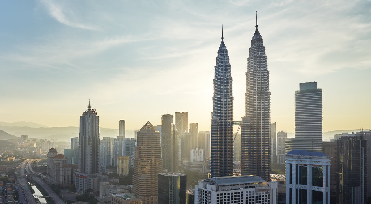 View of the Kuala Lumpur skyline