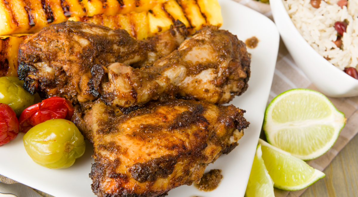 Jerk chicken is a must-try Jamaican dish
