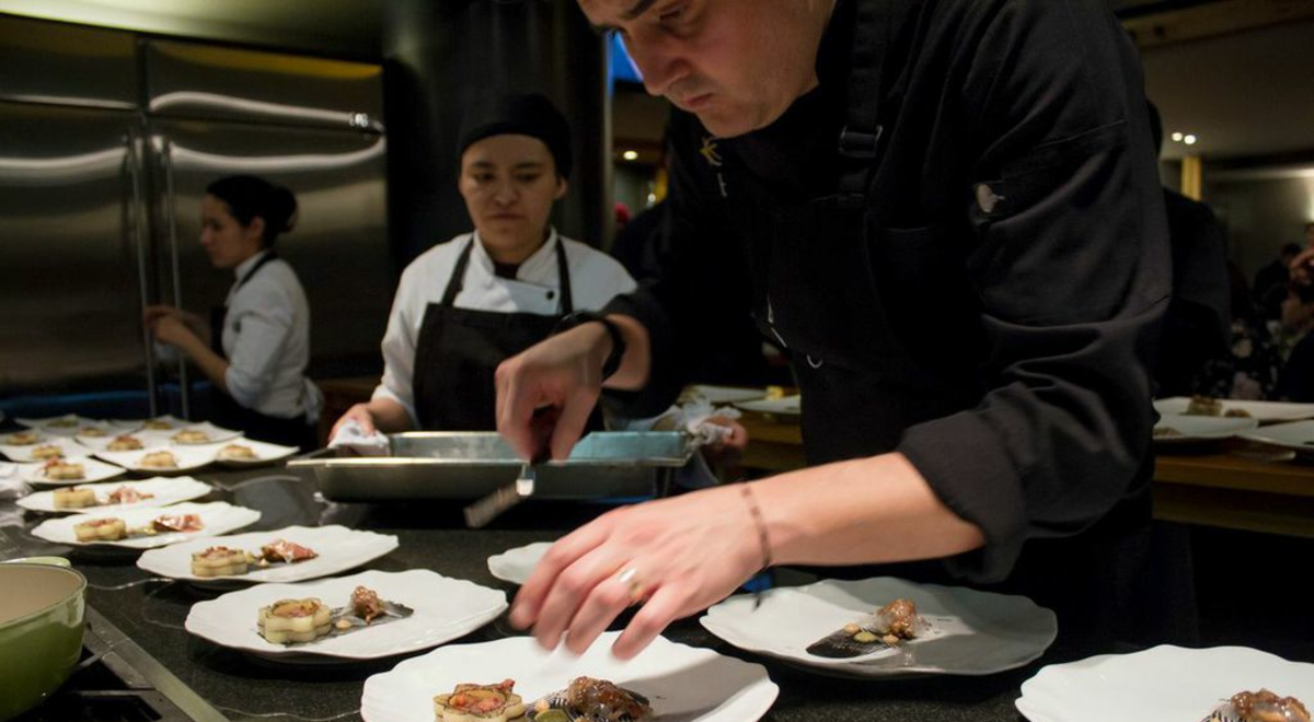 Chef preparing meal