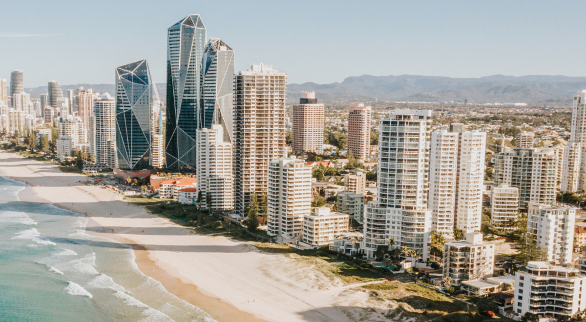 View of the Gold Coast from up high