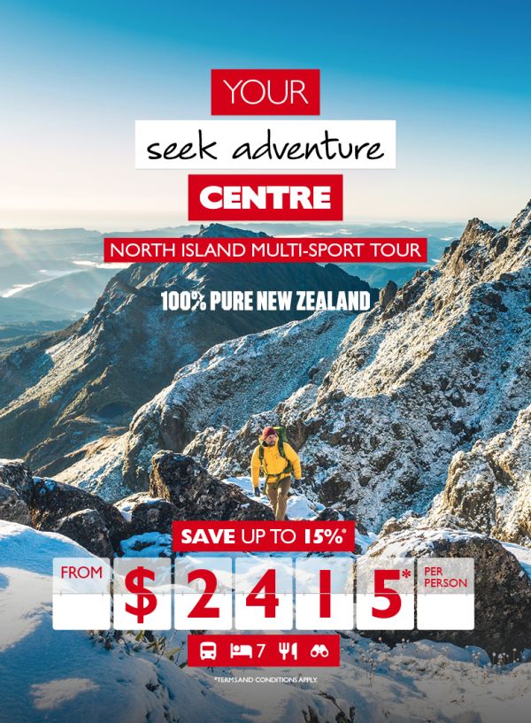 Save on a New Zealand North Island Adventure Tour!