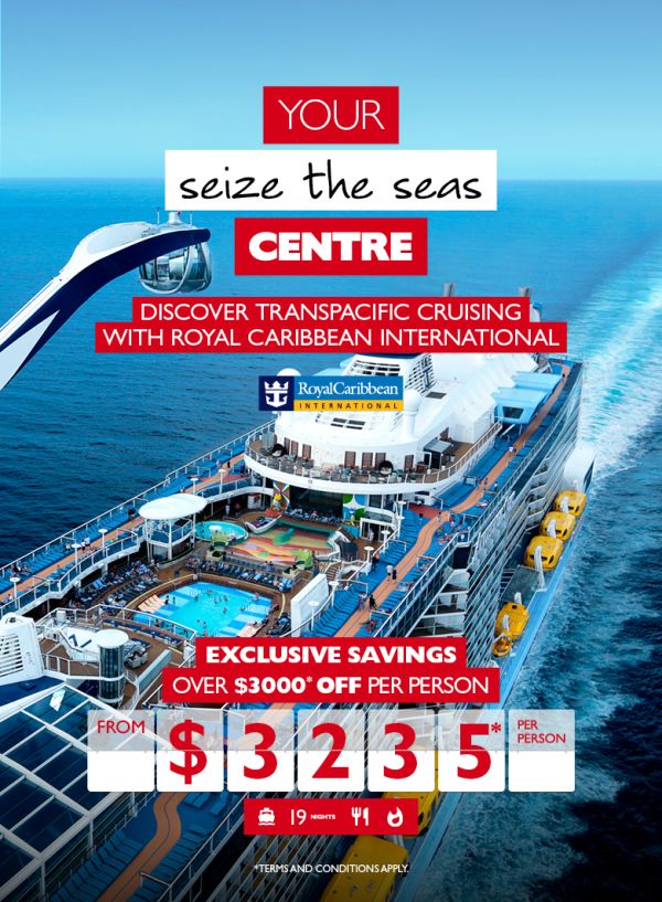 LIMITED TIME OFFER - Transpacific Cruise with Royal Caribbean International!