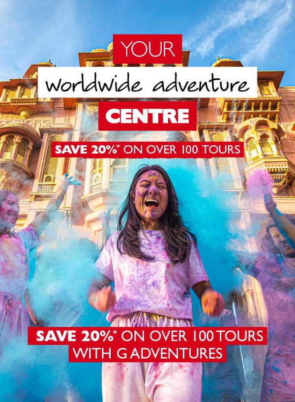 Save 20%* on over 100 G Adventures Tours!