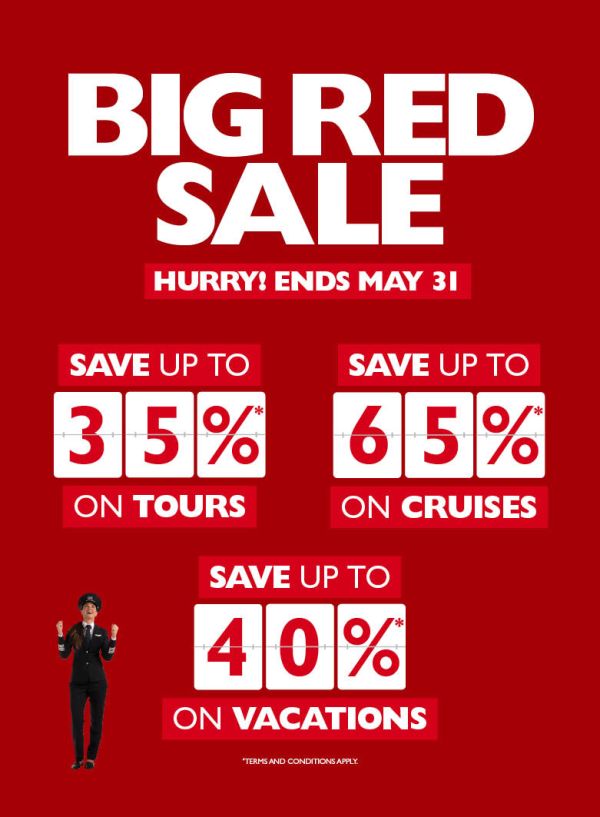 BIG RED SALE - only until May 31!
