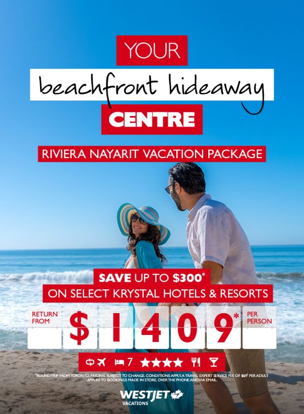 Check out this hot deal on a beachfront getaway with WestJet Vacations!