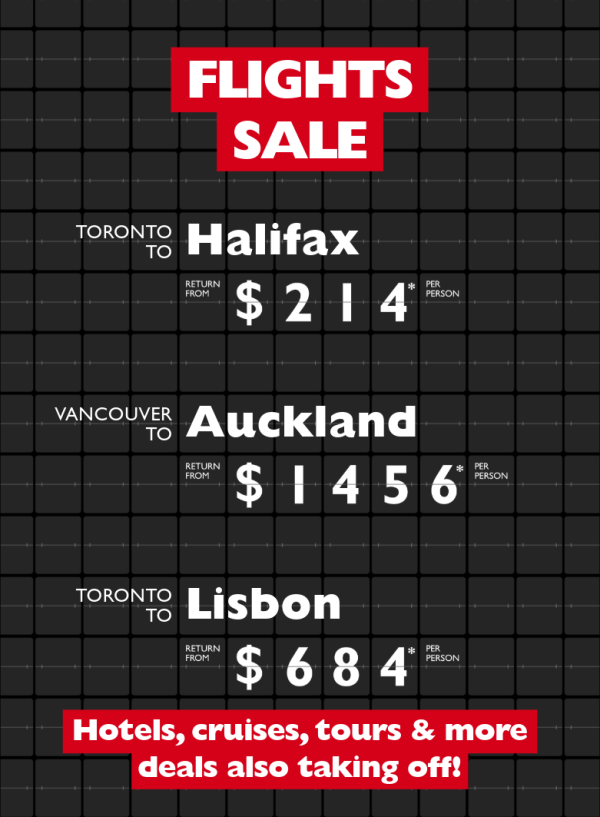 Check out these RED HOT flight deals!