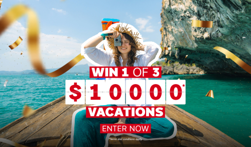 Win one of three $10,000 vacations with our 30th Birthday contest!