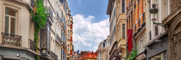 Quiet street in Brussels