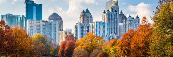 City of Atlanta on an Autumn day