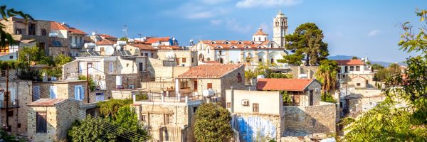 Lefkara Village Cyprus - a collection of stone and brick terraced houses