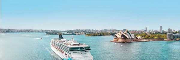 Norwegian Cruise Line cruise ship sailing past Sydney Opera House