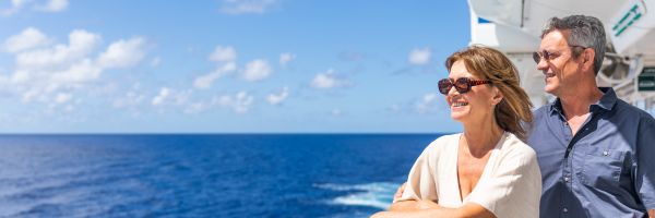 Looking out over balcony