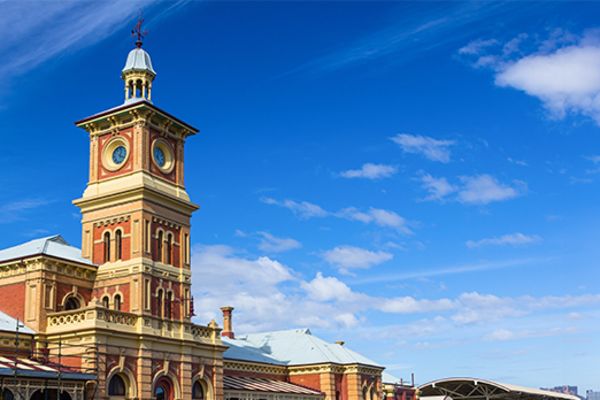 building in blue sky albury nsw