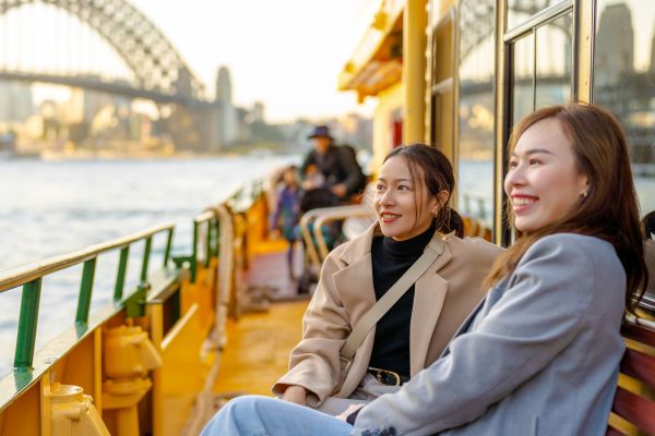 In front of Sydney harbor