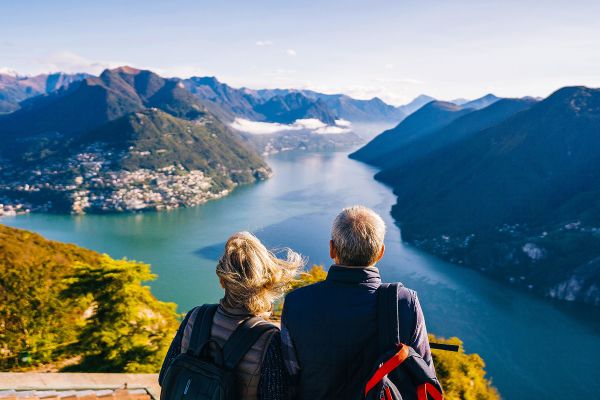 Looking out at fjords