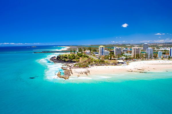 Sky shot of Coolangatta