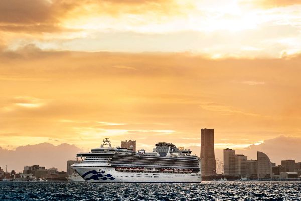 Person in a yellow coat standing in a busy street in Akihabara Japan