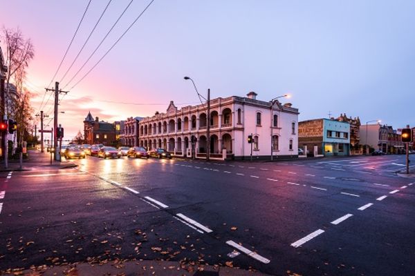 City of Launceston at sunset