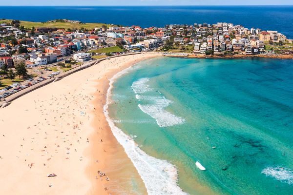 Drone shot of Bondi Beach