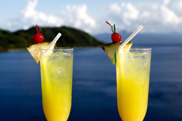 Cocktails on a cruise ship